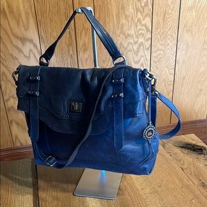 The Sak Blue Crossbody Bag with Structured Design